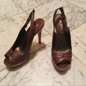 Brown ALDO heels